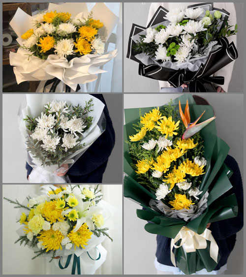 江苏南通通州区平潮镇老墩村白事花束代送